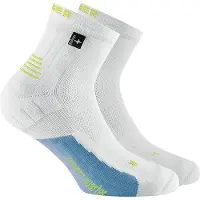 Rohner - Run Pro Quarter L/R - Calcetines de running size 36-38, gris/blanco