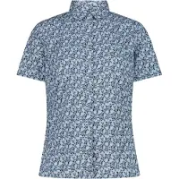 CMP - Women's Shortsleeve Shirt with Pattern - Blusa size 48, gris