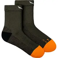 Salewa - MTN TRN All Mountain QRT Sock - Calcetines de trekking size 42-44, negro/oliva