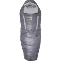 Nemo - Women's Forte 20 - Saco de dormir fibra sintética size Long - Bodysize max. 183 cm, quicksilver / aluminum