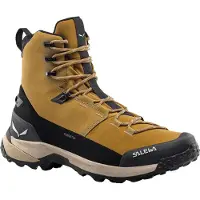 Salewa - Botas de senderismo invernal - Puez Winter Mid Ptx M Golden Brown/Black - Talla 41 - Marrón