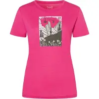 Super.natural - Women's Summer Gondola Tee - Camiseta de merino size S, rosa/ various
