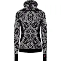 Kari Traa - Women's Saga Hood - Ropa interior merino size S, gris/negro