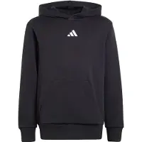 Adidas - Kid's Small Logo Fleece Hoodie 225 - Sudadera size 128, negro/gris