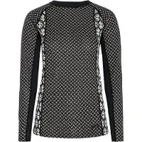 Kari Traa - Women's Lekker L/S - Ropa interior merino size L, gris/negro