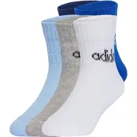 Adidas Calcetines deportivos 'Linear Ankle 5 Pairs Kids' azul / azul noche / azul claro / gris moteado / blanco