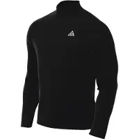 Nike ACG - Ropa para trail running - M ACG DF Trail HZ Baselayer LS Top Black/Black de Lana - Talla S - Negro