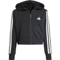 Adidas Sudadera con cremallera deportiva 'Essentials' negro / blanco