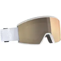 SCOTT - Máscaras de esquí - Ambit LS Mineral White AMP LS Bronze Chrome S1-3 de Silicona - Blanco