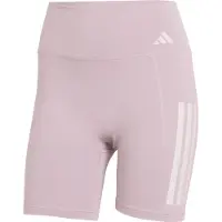 Adidas - Women's Optime 3-Stripes Short Leggings - Leggings size S - Length: 5'', morado/fucsia