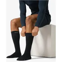 Super.natural - Wool Guardians Longsocks 2-Pack - Calcetines de merino size 42-45, negro