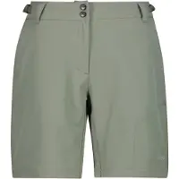 CMP - Women's Free Bike Bermuda w/ Inner Mesh Underwear - Pantalones de ciclismo size 36, oliva