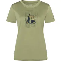 Super.natural - Women's Racing Dachshund Bio Jersey Tee - Camiseta de merino size XS, sage / various