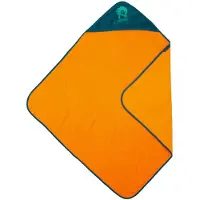 TROLLKIDS - Kid's Sandefjord Beach Towel - Toalla de microfibra size 95 x 95 cm, sahara sunset /verde