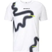 SCOTT - Ropa para trail running - RC Run SS Tee M White/Black - Talla M - Negro