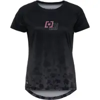 Horsefeathers - Women's Deco Bike Jersey - Maillot de ciclismo size L, negro