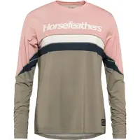 Horsefeathers - Women's Quantum L/S Bike Jersey - Maillot de ciclismo size L, beige