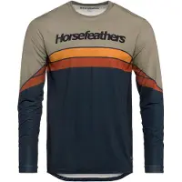 Horsefeathers - Quantum L/S Bike Jersey - Maillot de ciclismo size S, azul