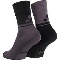 Vaude - All Year Wool Socks - Calcetines de ciclismo size 42-44, gris/negro