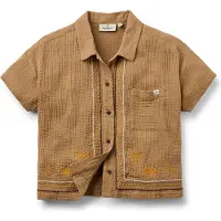 Passenger - Women's Waveney S/S Shirt - Blusa size S, marrón