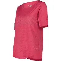 CMP - Women's Light Melange T-Shirt - Camiseta funcional size 46, rojo/fucsia