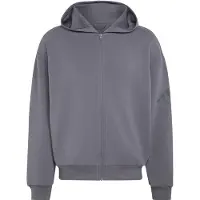 Adidas Sudadera con cremallera deportiva 'Soft Lux' gris claro