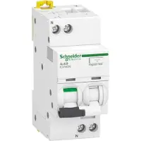 Schneider Electric Acti9 iCV40N, interruptor diferencial/magnetotérmico, 1P+N, 10A, curva B, 6kA, 30mA, tipo A, 1 unidad.