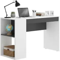 Dmora Arianella - Escritorio, 115x50x74h cm Blanco, Modular