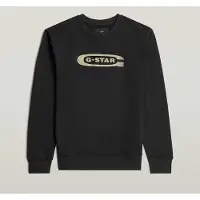 G-Star Old Skool Crew Sweat L/s Dk Black Talla: S | Jerséis Outlet | Hombre | Negro