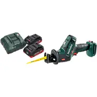 Metabo SSE 18 LTX Sierra de sable compacta sin cable 18 V 13 mm + 2x batería LiHD 4,0 Ah + cargador