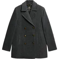 Superdry Abrigo Double Breasted Pea