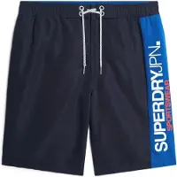 Superdry para hombre. M3010229A Bañador deportivo confeccionado en material reciclado marino (S), Beachwear, Poliéster Reciclado, Sostenible