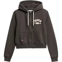 Superdry Sudadera Con Cremallera Athletic Relaxed Crop