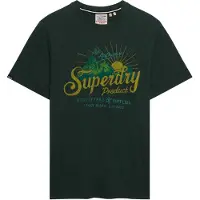 Superdry para hombre. M1012442A Camiseta Outdoors Mountain verde (XXL), Casual, Algodón, Manga corta, outlet 2026.