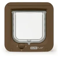 Sure Petcare Puerta para Gatos con Microchip - Marrón