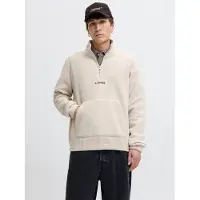 Jack & Jones Sudadera 'JJESOHO' beige / negro