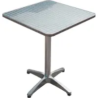 Garden Pleasure Harms 950364: Mesa bistró de aluminio, cuadrada