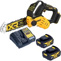 DeWalt Podadora sin cable DCMPS 520 M2 18 V 20 cm sin escobillas + 2x batería 4,0 Ah + cargador