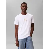 Calvin Klein Jeans Camiseta marrón / amarillo / blanco