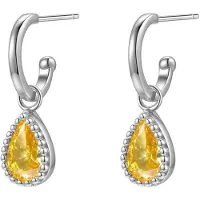 Hey Happiness Pendientes 'November Birthstone' plata
