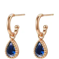 Hey Happiness Pendientes 'September Birthstone' oro rosa