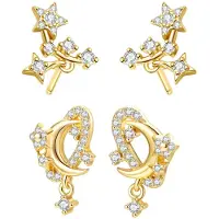Hey Happiness Pendientes 'Cosmic Shine' oro