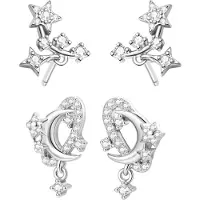 Hey Happiness Pendientes 'Cosmic Shine' plata
