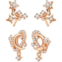 Hey Happiness Pendientes 'Cosmic Shine' oro rosa