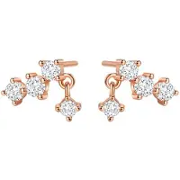 Hey Happiness Pendientes 'Starlit Drop' oro rosa