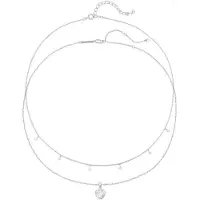 Hey Happiness Cadena 'Crystal Heart' plata