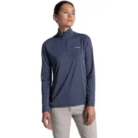 Craghoppers - Women's Nosilife Solarshield+ Half Zip Top - Camiseta de manga larga size 44, azul