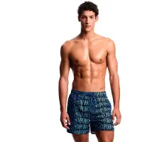 Emporio Armani para hombre. EM000583_AF20442 Bañador Estampado azul (M), Beachwear, Poliéster, outlet 2026.
