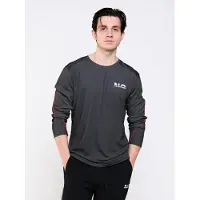 Neverover Camiseta funcional 'Men's Essential Striped Long Sleeve T-shirt' negro