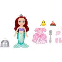 Disney Princess Muñeca Ariel Mar Y Tierra Con Diferentes Trajes Clásicos Y De La Sirenita 15 Cm